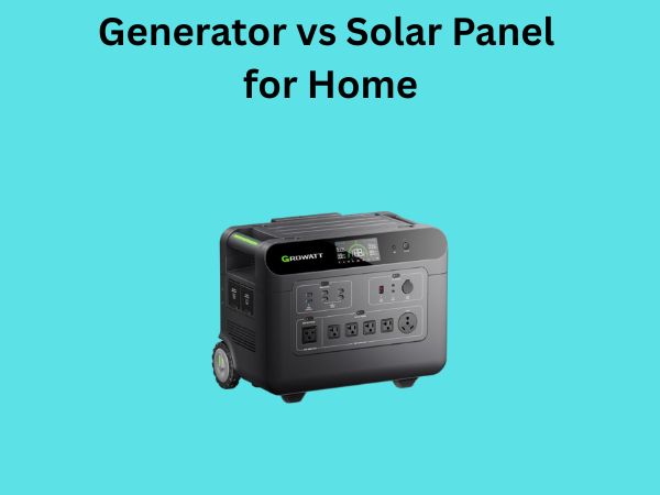 Generator vs Solar Panel for Home