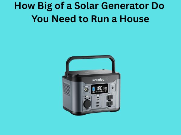 How Big of a Solar Generator Do You Need to Run a House