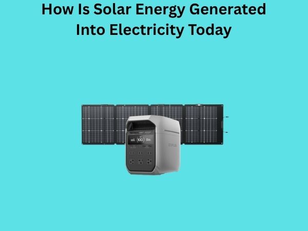 How Is Solar Energy Generated Into Electricity Today