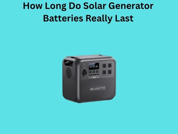 How Long Do Solar Generator Batteries Really Last